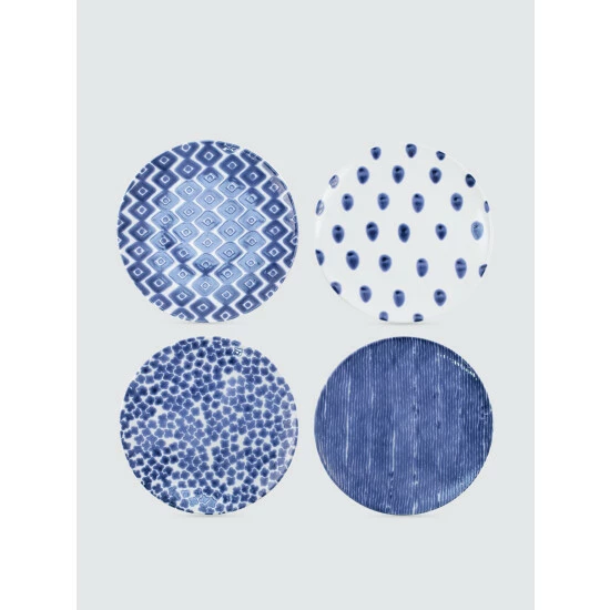 Viva By Vietri Santorini Assorted Dinner Plates - Set Of 4 Dinnerware & Flatware 1 Viva By Vietri Santorini Assorted Dinner Plates - Set Of 4 Dinnerware & Flatware