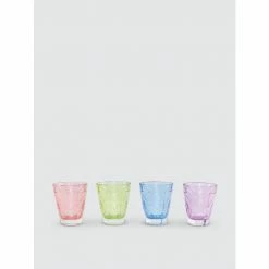 Viva By Vietri Prism Assorted Short Tumblers - Set Of 4 Drinkware