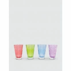 Viva By Vietri Prism Assorted Tall Tumblers - Set Of 4 Drinkware