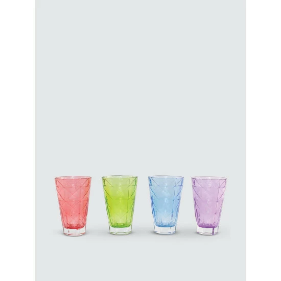 Viva By Vietri Prism Assorted Tall Tumblers - Set Of 4 Drinkware 1 Viva By Vietri Prism Assorted Tall Tumblers - Set Of 4 Drinkware