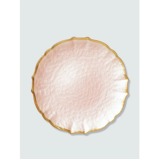 Viva By Vietri Baroque Glass Salad Plate Dinnerware & Flatware 1 Viva By Vietri Baroque Glass Salad Plate Dinnerware & Flatware