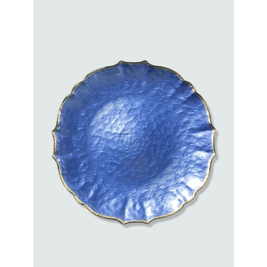 Viva By Vietri Baroque Glass Service Plate/Charger Dinnerware & Flatware 1 Viva By Vietri Baroque Glass Service Plate/Charger Dinnerware & Flatware