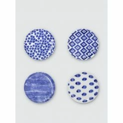 Viva By Vietri Santorini Assorted Cocktail Plates - Set Of 4 Dinnerware & Flatware