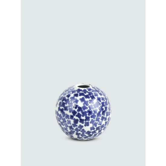 Viva By Vietri Santorini Flower Round Vase Decorative Accents 1 Viva By Vietri Santorini Flower Round Vase Decorative Accents