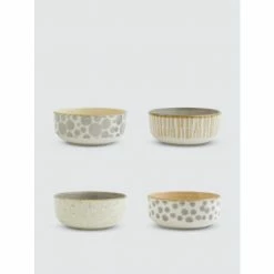 Viva By Vietri Earth Assorted Small Bowls - Set Of 4 Dinnerware & Flatware