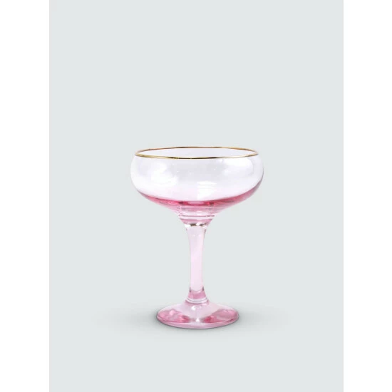 Viva By Vietri Rainbow Coupe Champagne Glass Drinkware 1 Viva By Vietri Rainbow Coupe Champagne Glass Drinkware