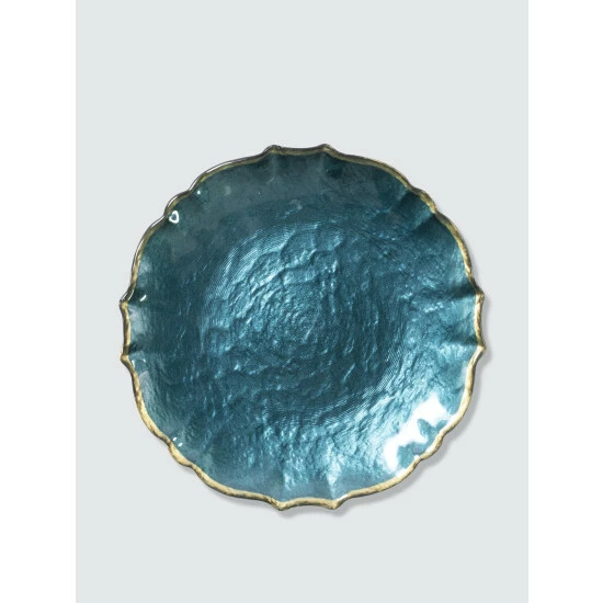 Viva By Vietri Baroque Glass Salad Plate Dinnerware & Flatware 1 Viva By Vietri Baroque Glass Salad Plate Dinnerware & Flatware