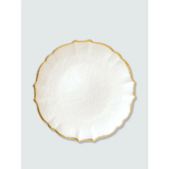 Viva By Vietri Baroque Glass Service Plate/Charger Dinnerware & Flatware 1 Viva By Vietri Baroque Glass Service Plate/Charger Dinnerware & Flatware