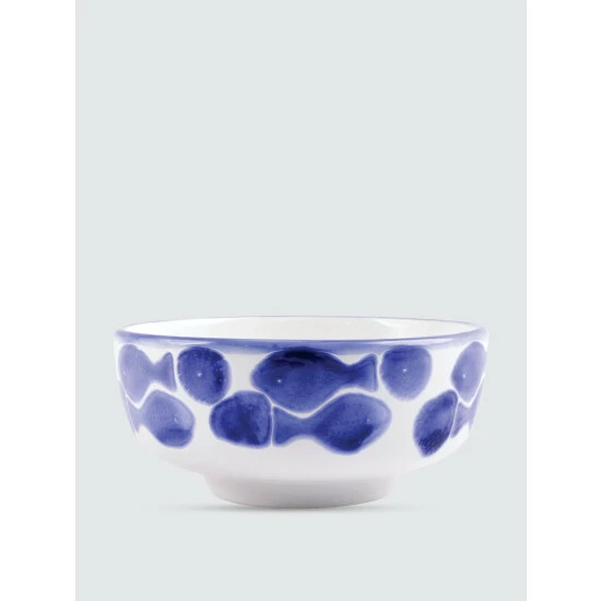 Viva By Vietri Santorini Fish Medium Footed Serving Bowl Dinnerware & Flatware 1 Viva By Vietri Santorini Fish Medium Footed Serving Bowl Dinnerware & Flatware