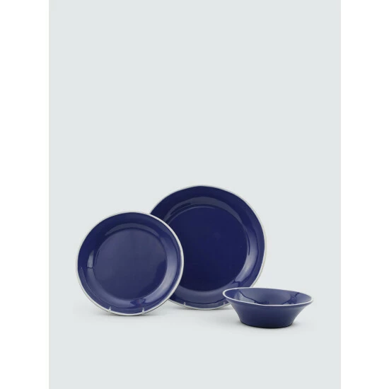 Viva By Vietri Chroma 3-Piece Place Setting Dinnerware & Flatware 1 Viva By Vietri Chroma 3-Piece Place Setting Dinnerware & Flatware